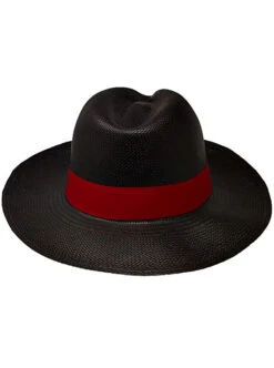 Cuban Panama Hat For Men - Black Fedora Hat -Gamboa Fashion demarpa0168 v4 L