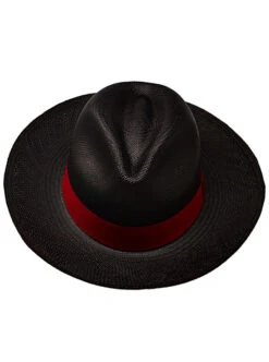 Cuban Panama Hat For Men - Black Fedora Hat -Gamboa Fashion demarpa0168 v5 L