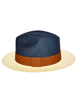 Bicolor Cuban Panama Hat - Fedora Cuban Hat Enterprise -Gamboa Fashion depam0177 v2 L