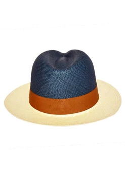 Bicolor Cuban Panama Hat - Fedora Cuban Hat Enterprise -Gamboa Fashion depam0177 v3 L
