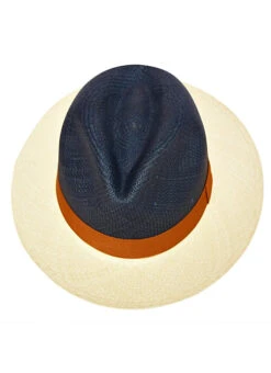 Bicolor Cuban Panama Hat - Fedora Cuban Hat Enterprise -Gamboa Fashion depam0177 v4 L