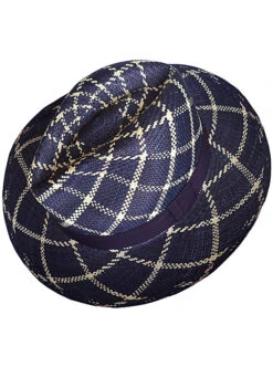 Blue Panama Hat - Fedora Patagonia - Grade 3-4