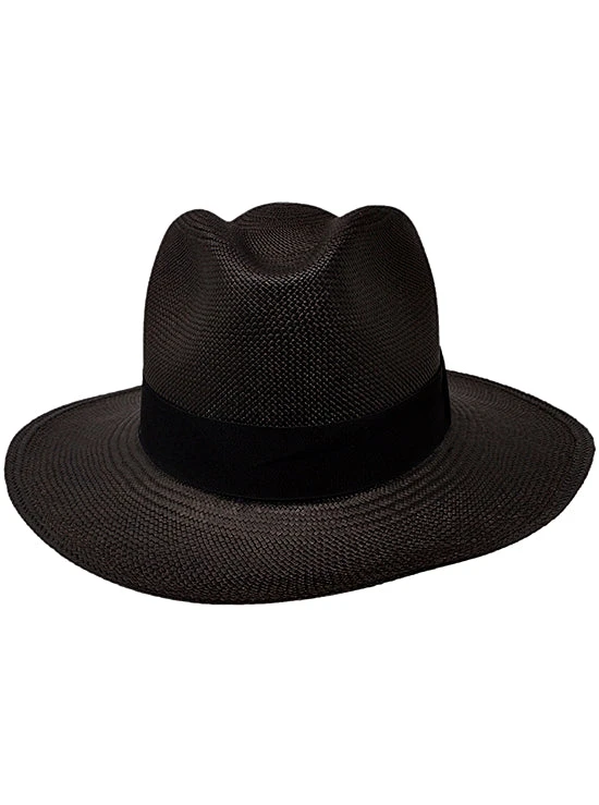 Black Panama Hat - Ausin 2 Black Panama Hat - Ausin - Image 2