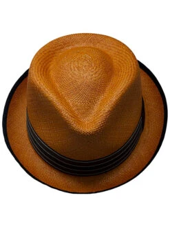 Mustard Panama Hat - Cuban Hat -Gamboa Fashion detan0018 v4 L
