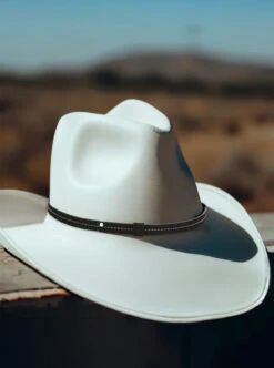 West Hat Band - Cowboy Hat Band - Leather Like Black