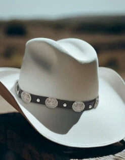 West Hat Band - Cowboy Hat Band With Conchos